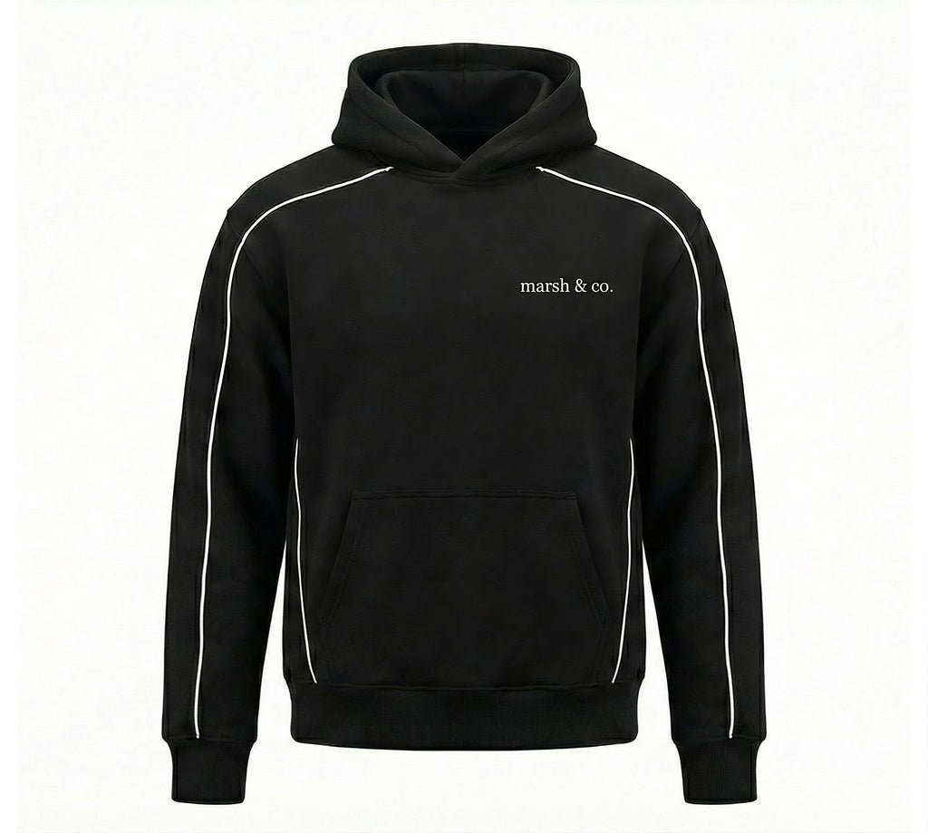 Oversized Cropped Fleece Hoodie