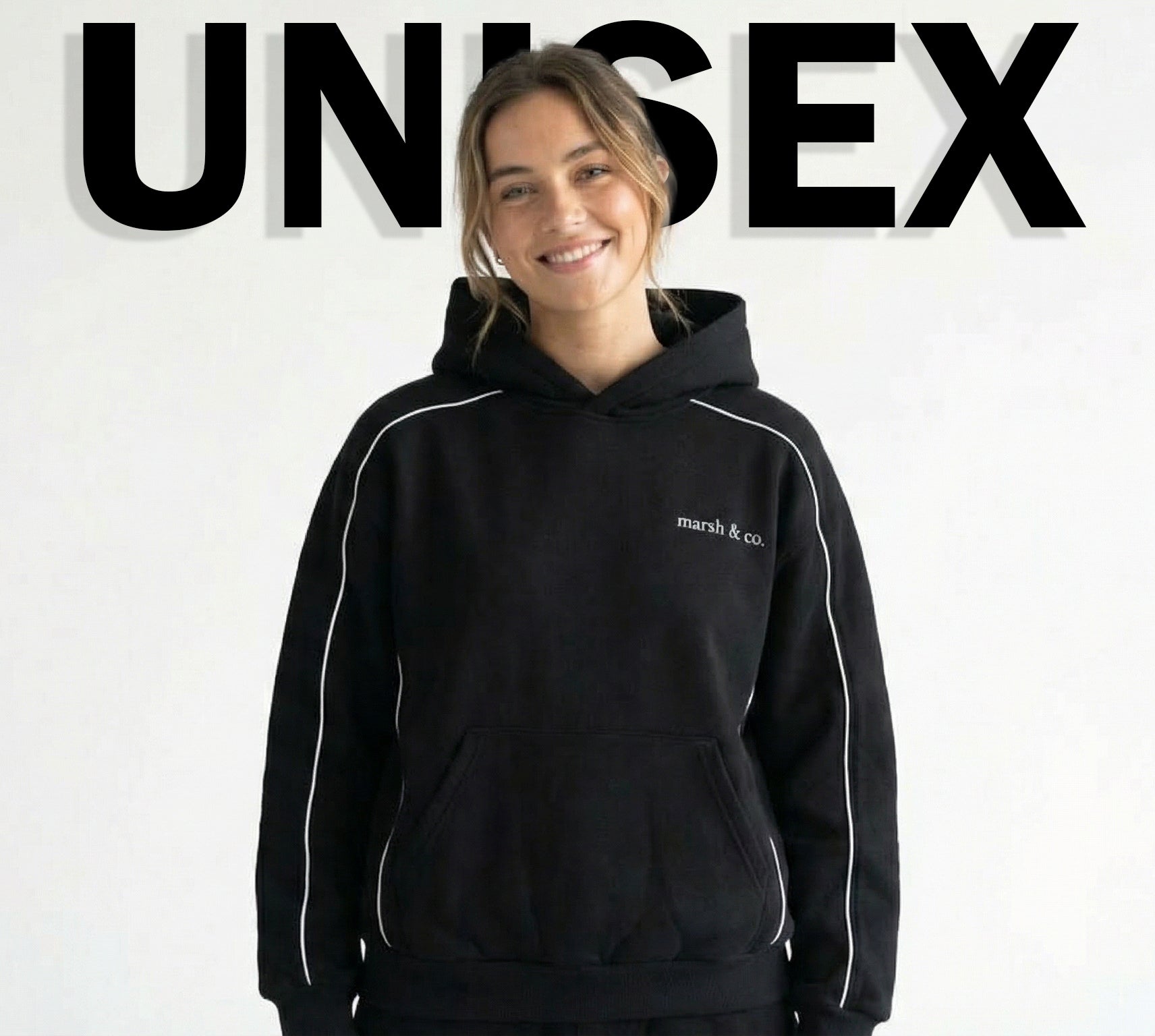 Oversized Cropped Fleece Hoodie